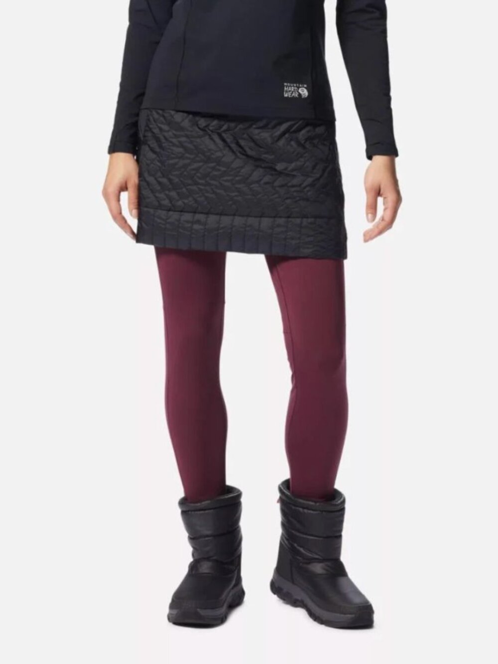 Mountain Hardware | Trekkin Insulated Mini Skirt Quilted Outdoors Black Size XS